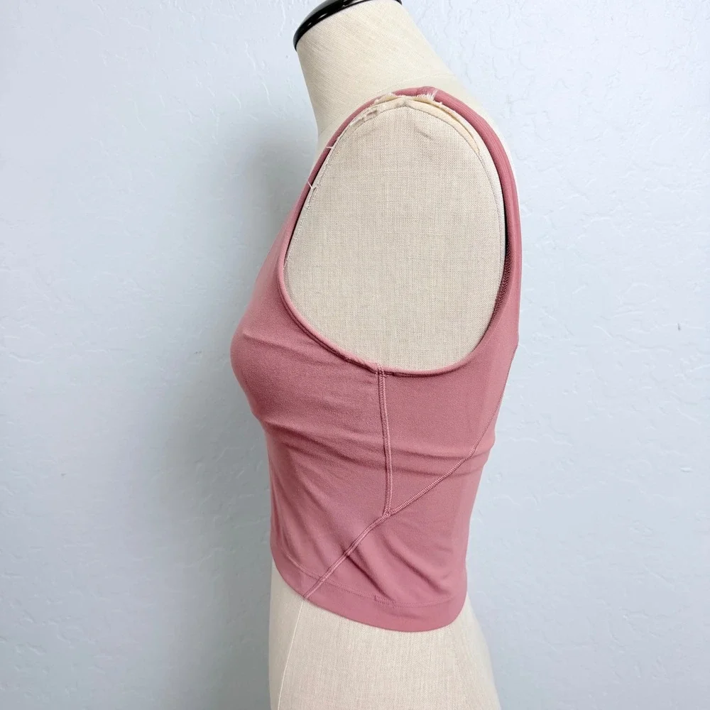 Lululemon Align Tank Top Size 4 Brier Rose Pink Nulu Cropped Yoga Sports Bra